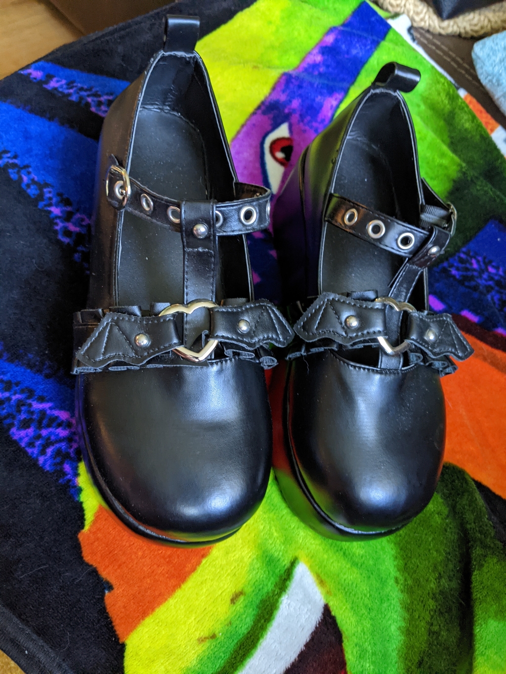 Bat-Wing Platform Mary Janes